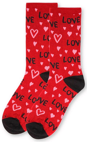 MeMoi BRAND LADIES VALENTINE’S DAY SOXKS ‘LOVE’ - Novelty Socks for Less