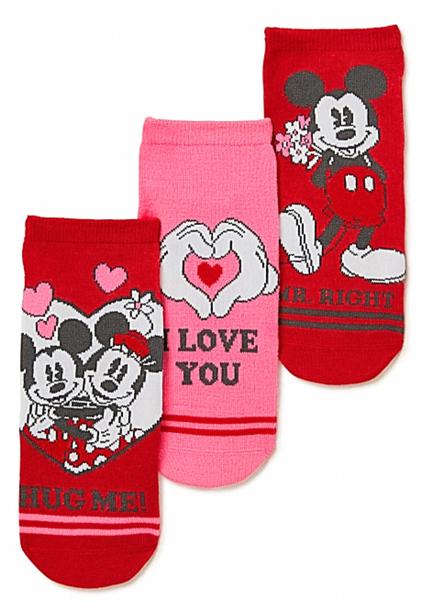 15 Pairs Disney Mickey Minnie Mouse Friends Camo Ombre No Show Socks