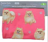 COMFIES Brand Unisex POMERANIAN Pajama Bottoms E&S Pets (CHOOSE SIZE) - Novelty Socks for Less