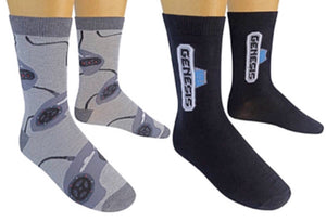 SEGA GENESIS Men's 2 PAIR GAME CONTROLLER - Novelty Socks for Less
