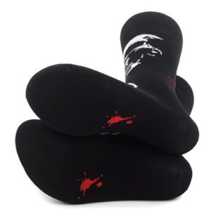 PARQUET BRAND Men’s SKULLS & BLOOD SPLATTER HALLOWEEN Socks - Novelty Socks for Less
