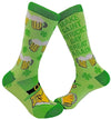 CRAZY DOG BRAND MEN’S TRUMP ST. PATRICKS DAY SOCKS ‘MAKE SAINT PATRICK’S DAY GREAT AGAIN’ - Novelty Socks for Less