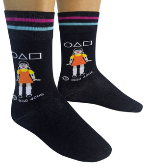 FUNATIC Brand SQUID GAME Unisex Socks YOUNGHEE DOLL - Novelty Socks for Less