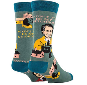 OOOH YEAH Brand Men’s MISTER ROGERS Socks ‘NEIGHBOR’ - Novelty Socks for Less