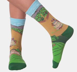 K. BELL Ladies VINEYARD/WINERY Socks MADE IN USA - Novelty Socks for Less