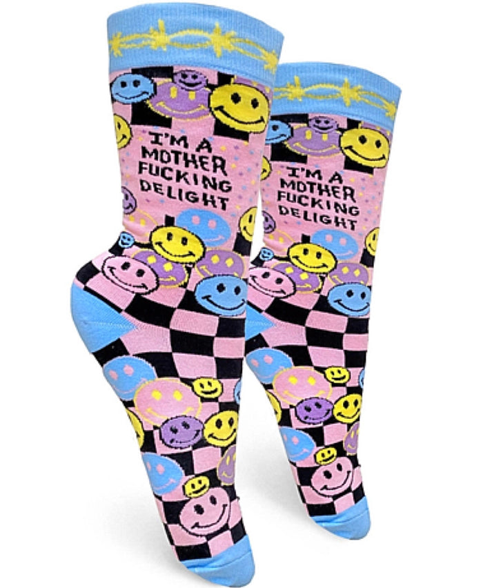 GROOVY THINGS Brand Ladies ‘I’M A MOTHER FUCKING DELIGHT’ Socks