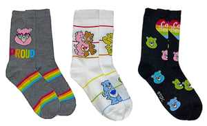CARE BEARS Ladies 3 Pair Of PRIDE Socks ‘PROUD’ - Novelty Socks for Less