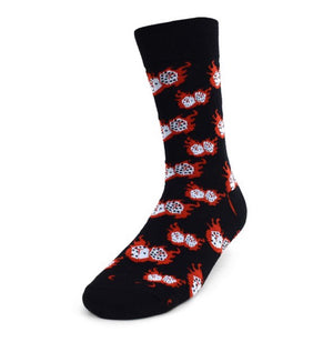 Parquet Brand Men’s Socks FIRE DICE - Novelty Socks for Less