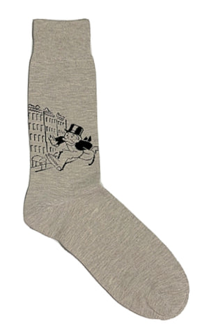MONOPOLY Mens RICH UNCLE PENNYBAGS Socks - Novelty Socks for Less