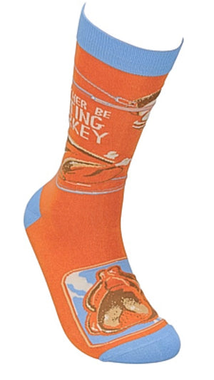 PRIMITIVES BY KATHY Unisex THANKSGIVING Socks ‘I’D RATHER BE EATING TURKEY’ - Novelty Socks for Less