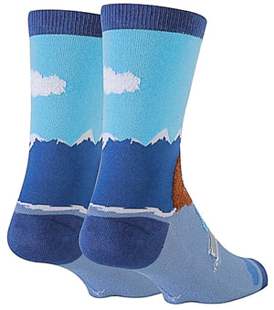 BOB ROSS Men’s ‘LET’S SAIL’ Socks OOOH YEAH BRAND - Novelty Socks for Less