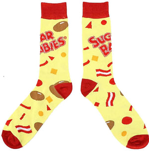 TOOTSIE ROLL Men’s 5 Pair Of Socks CHARMS, BLOW POP BIOWORLD Brand - Novelty Socks for Less
