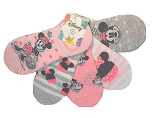 DISNEY Ladies EASTER 5 Pair Of NO SHOW LINER Socks With MINNIE MOUSE - Novelty Socks for Less