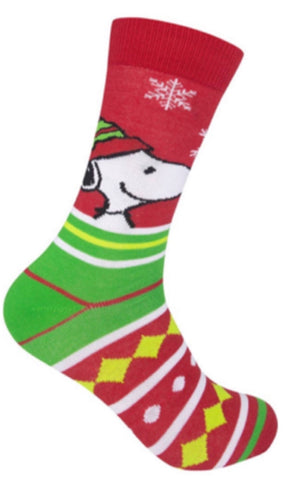 PEANUTS Men’s CHRISTMAS Snoopy Socks - Novelty Socks for Less