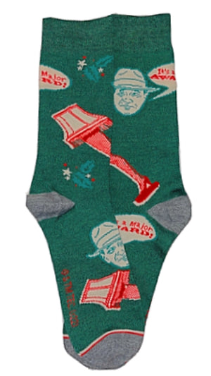 A CHRISTMAS STORY MEN’S LEG LAMP SOCKS ‘IT’S A MAJOR AWARD’ - Novelty Socks for Less