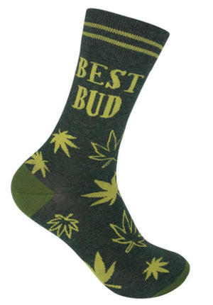 FUNATIC Brand Unisex Socks MARIJUANA ‘BEST BUD’ - Novelty Socks for Less