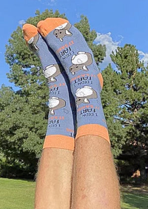 OOOH YEAH Brand Men’s Dog Socks ‘I DIDN’T FART IT’S A KISS’ - Novelty Socks for Less