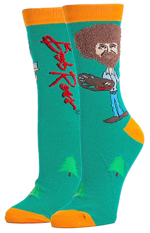 BOB ROSS Ladies ‘TRUE BOB ROSS’ Socks OOOH YEAH Brand - Novelty Socks for Less