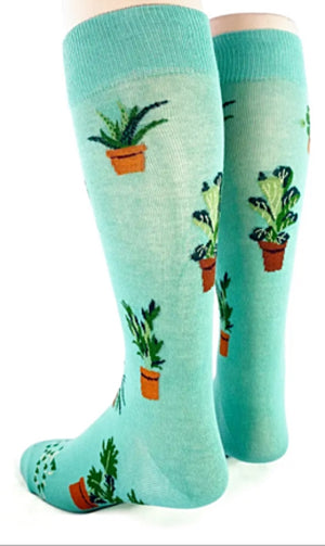 FOOT TRAFFIC Brand Men’s PLANT DUDE Socks - Novelty Socks for Less