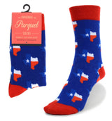 PARQUET Brand Ladies TEXAS STATE Socks - Novelty Socks for Less