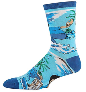 BOB ROSS Men’s ‘WAVES’ Socks OOOH YEAH Brand - Novelty Socks for Less
