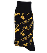 Parquet Brand Men’s BRASS INSTRUMENTS - Novelty Socks for Less