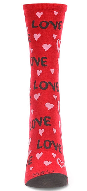 MeMoi BRAND LADIES VALENTINE’S DAY SOXKS ‘LOVE’ - Novelty Socks for Less