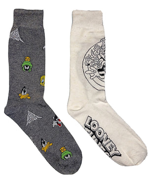 LOONEY TUNES MEN’S 2 PAIR OF SOCKS - Novelty Socks for Less