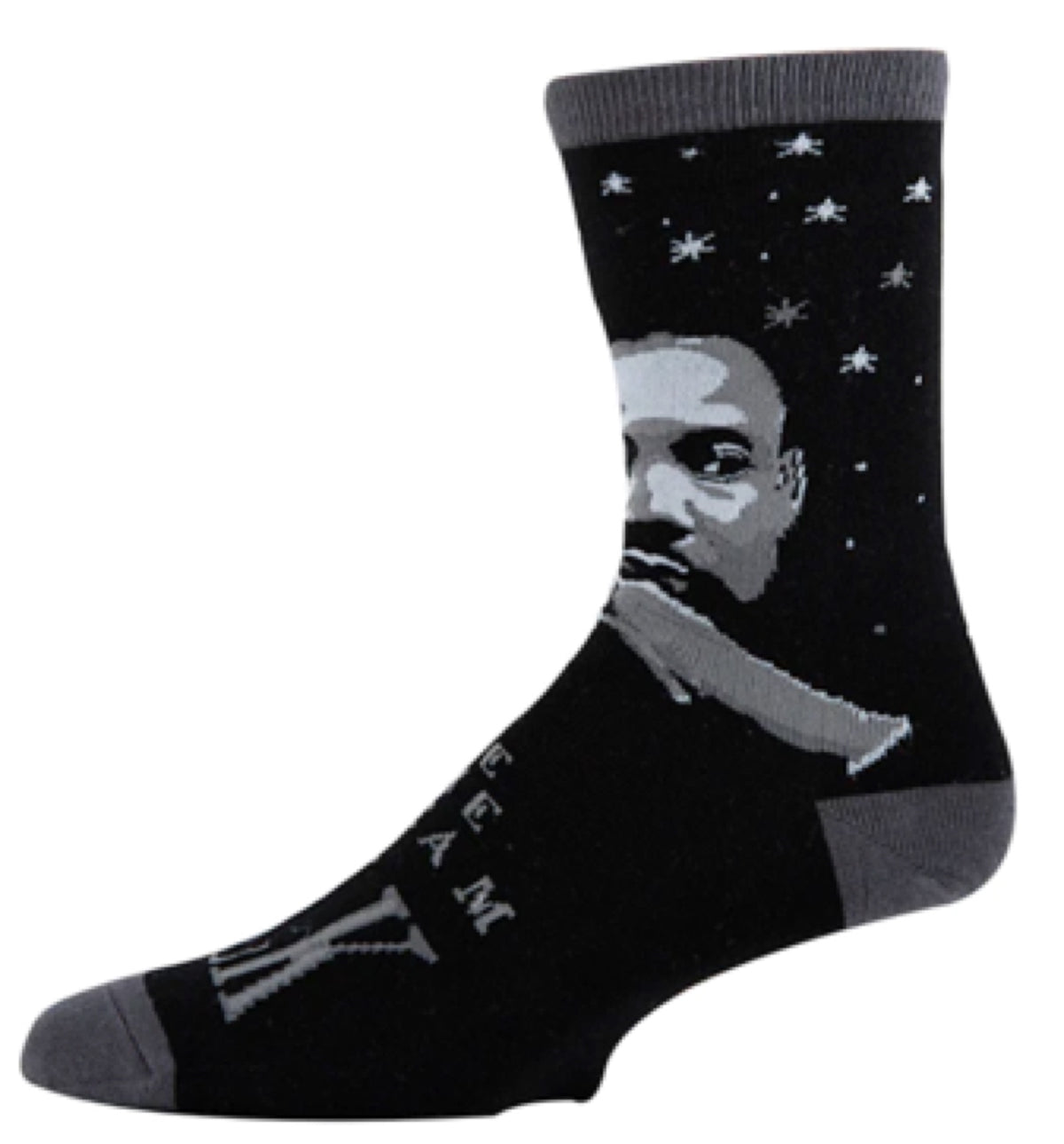 MARTIN LUTHER KING Jr Men’s Socks ‘BE THE DREAM’ (MLK) Oooh Yeah Brand - Novelty Socks for Less