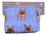 COMFIES UNISEX FRENCH BULLDOG PAJAMA BOTTOMS E&S PETS (CHOOSE SIZE) - Novelty Socks for Less