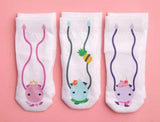 SQUID SOCKS Brand UNISEX Infant/Toddler 3 Pair Of STAY ON Socks ‘CLAIRE COLLECTION’ - Novelty Socks for Less