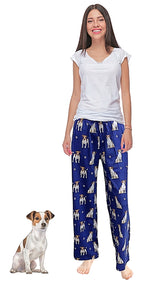 COMFIES UNISEX JACK RUSSELL PAJAMA BOTTOMS E&S PETS (CHOOSE SIZE) - Novelty Socks for Less