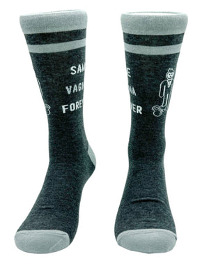 CRAZY Dog Brand Men’s BACHELOR WEDDING Socks ‘SAME VAGINA FOREVER’ - Novelty Socks for Less