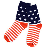 Parquet Brand Ladies AMERICAN FLAG Socks - Novelty Socks for Less