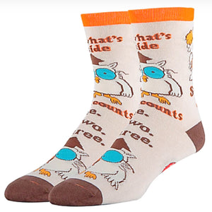 TOOTSIE ROLL POP Men’s Socks ‘IT’S WHAT’S INSIDE THAT COUNTS’ Oooh Yeah Brand - Novelty Socks for Less