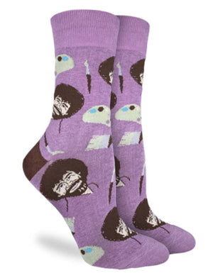 BOB ROSS Ladies PAINT BOARD Socks GOOD LUCK SOCK Brand - Novelty Socks for Less