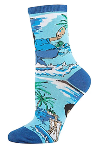 BOB ROSS Ladies ‘WAVES’ Socks OOOH YEAH Brand - Novelty Socks for Less