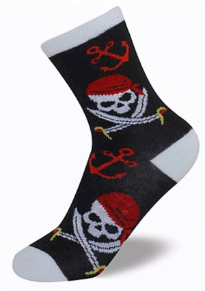 FOOZYS Brand Kids PIRATE THEME Socks Ages 5-10 Years - Novelty Socks for Less