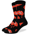 GOOD LUCK SOCK Mens KISSES/LIPS - Novelty Socks for Less