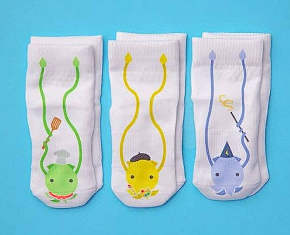 SQUID SOCKS Brand Unisex INFANT/TODDLER 3 Pair Of STAY ON Socks ‘CAMERON COLLECTION’ - Novelty Socks for Less