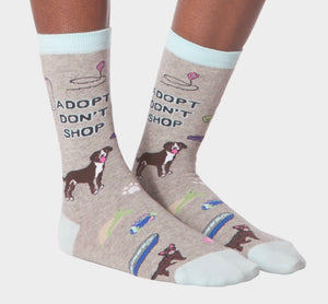 K. Bell Ladies ADOPT DON’T SHOP Socks - Novelty Socks for Less