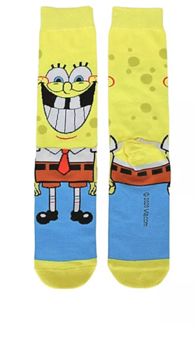 Bioworld Spongebob Squarepants Characters Big Face Juniors 5 Pack Ankle  Socks