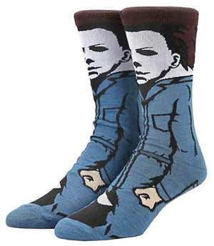 HALLOWEEN Men’s MICHAEL MYERS 360 Socks BIOWORLD Brand - Novelty Socks for Less