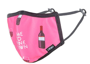 ODD SOX OFFICIAL Brand Face Mask ‘TIME TO WINE DOWN’ - Novelty Socks for Less