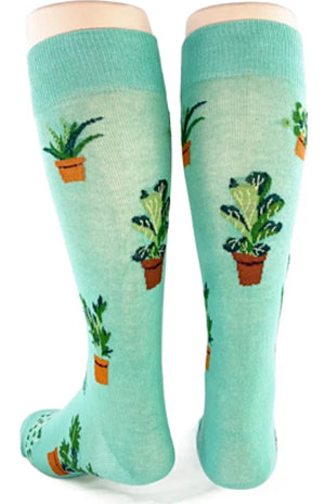 FOOT TRAFFIC Brand Men’s PLANT DUDE Socks - Novelty Socks for Less