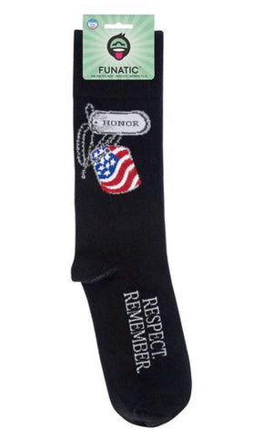 FUNATIC BRAND ‘HONOR RESPECT REMEMBER’ - Novelty Socks for Less