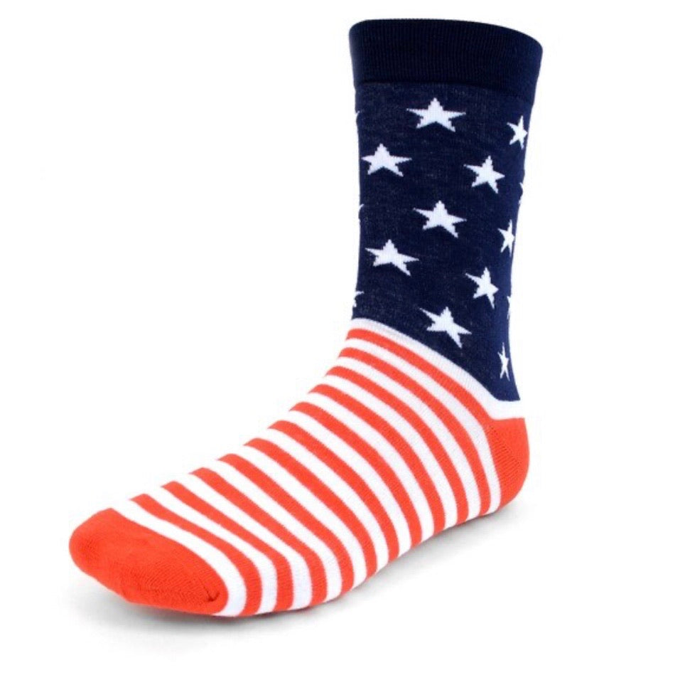 PARQUET Brand Mens 3 Pair AMERICAN FLAG Socks - Novelty Socks for Less