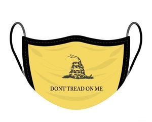 FUNATIC BRAND Face Mask Cover ‘DON’T TREAD ON ME’ - Novelty Socks for Less