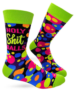 FABDAZ BRAND MEN’S ‘HOLY SHIT BALLS’ SOCKS - Novelty Socks for Less