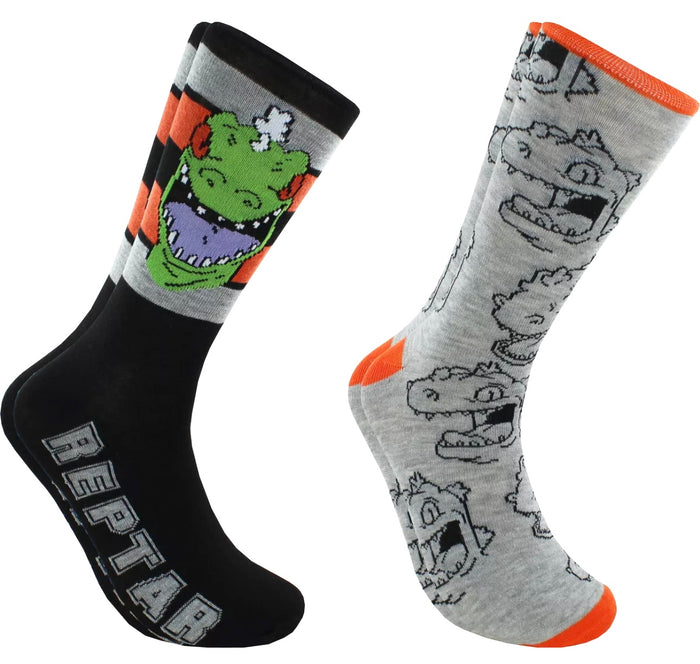 NICKELODEON RUGRATS Men's 2 Pair Of REPTAR Socks